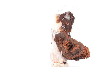 Baryte bleue sur Goéthite – Mine de Sidi Lhcen, Nador, Maroc, 59 g