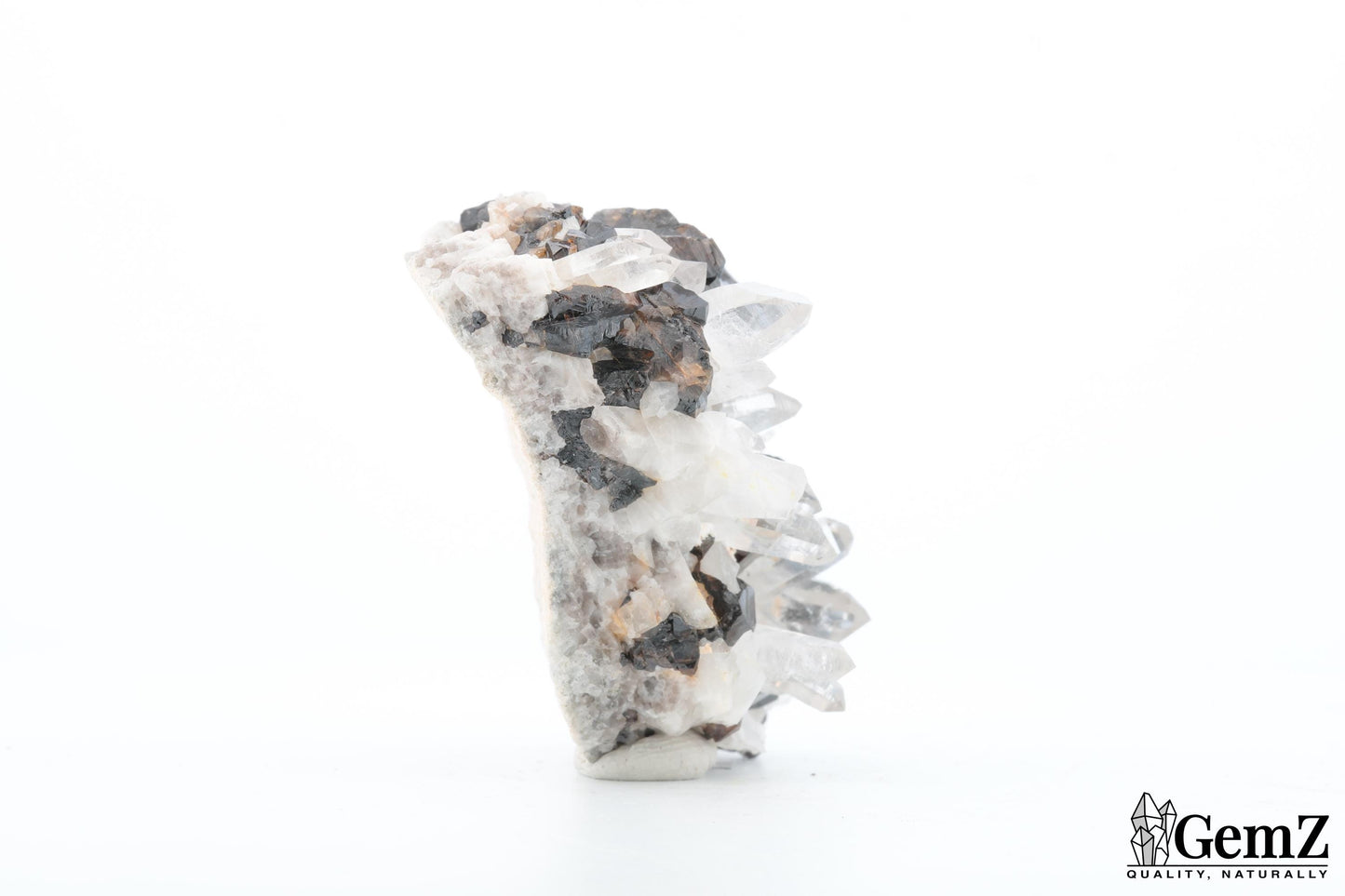 Rare Cassitérite brillante sur quartz cristallisé – 72g !