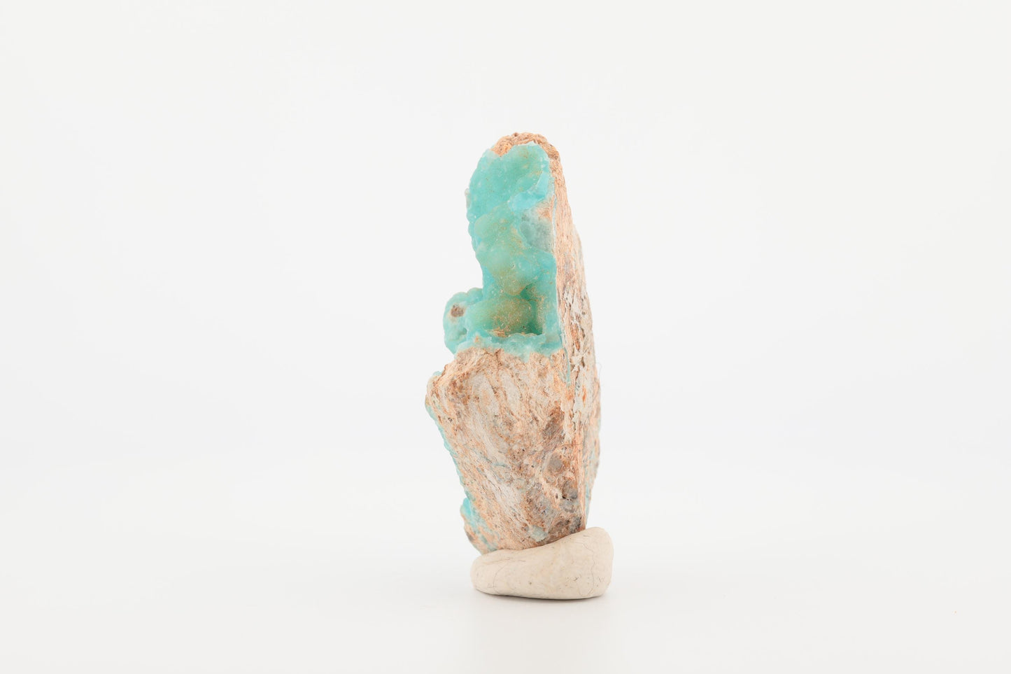 Hémimorphite naturelle du Congo – Petit spécimen bleu turquoise avec texture botryoïdale, 19 g