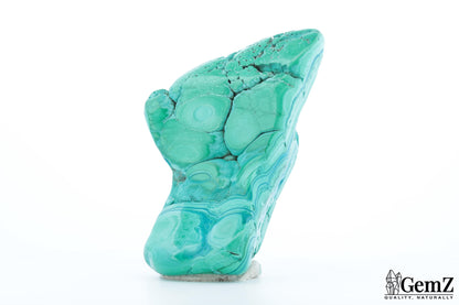 Chrysocolle-Malachite Élégante, 170g, Teintes Vives et Motifs Naturels
