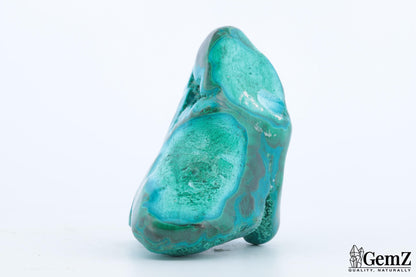 Chrysocolle-Malachite Unique, 86g, Cavité Naturelle et Couleurs Vibrantes