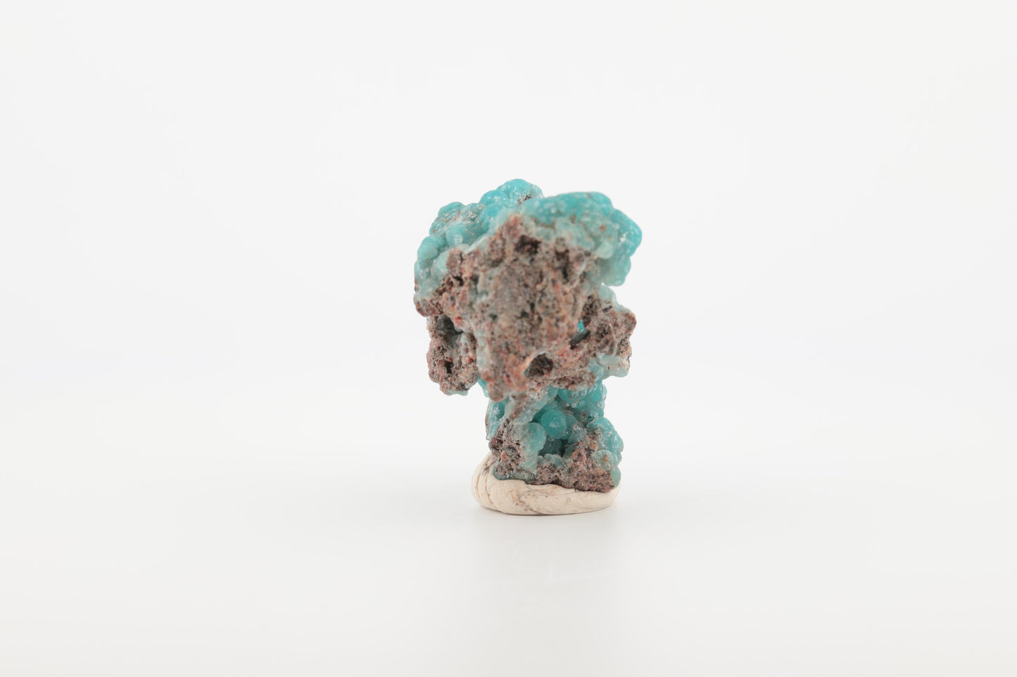 Hémimorphite naturelle du Congo – Cristaux botryoïdaux bleu turquoise, 20 g