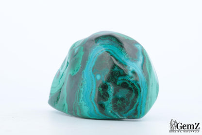 Chrysocolle-Malachite, 199g, Harmonie de Couleurs et Motifs Éblouissants