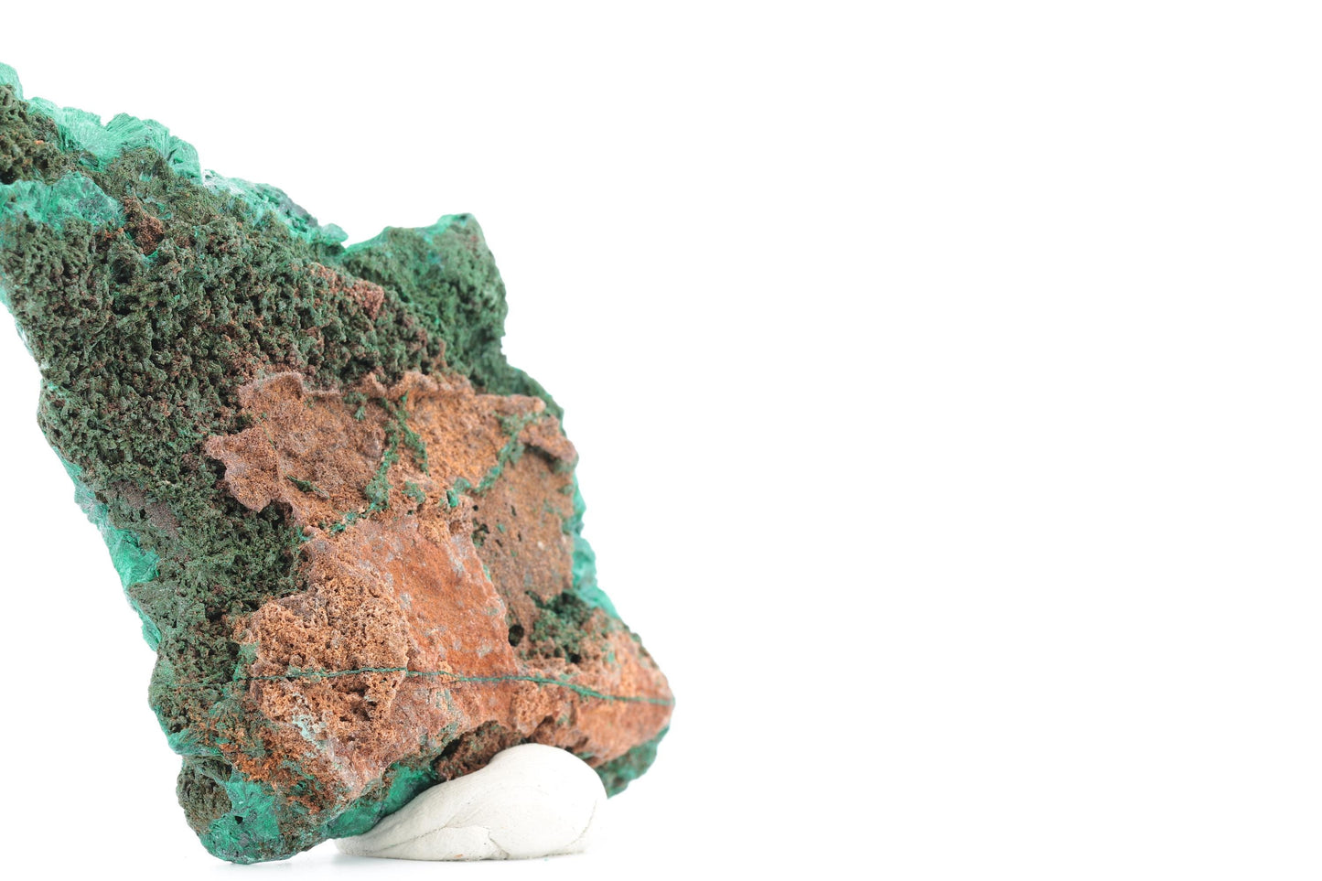 Malachite fibreuse naturelle - 158g - Congo - Spécimen unique de collection