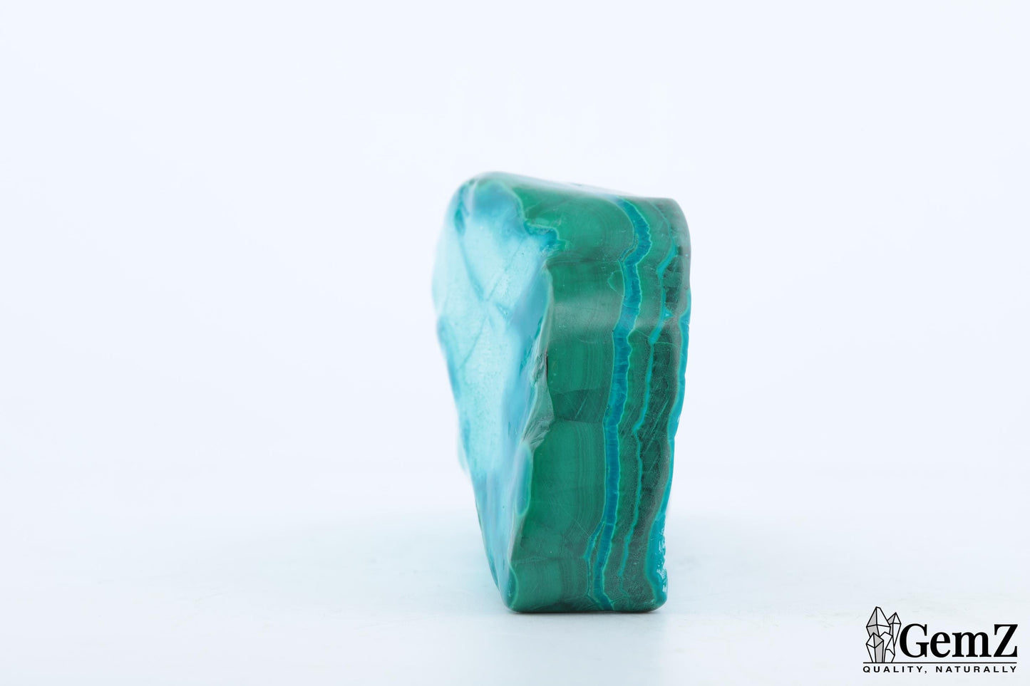 Chrysocolle-Malachite Polie, 109g, Motifs Hypnotiques et Teintes Vives