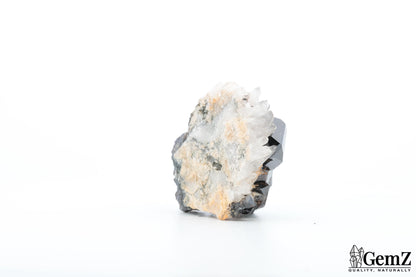 Rare ! Cassitérite brillante sur quartz – 51g !