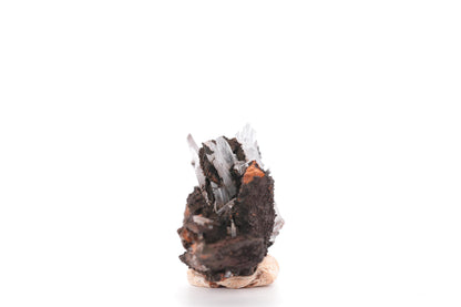 Baryte bleue sur goethite – Sidi Lhcen, Nador, Maroc – 41 g