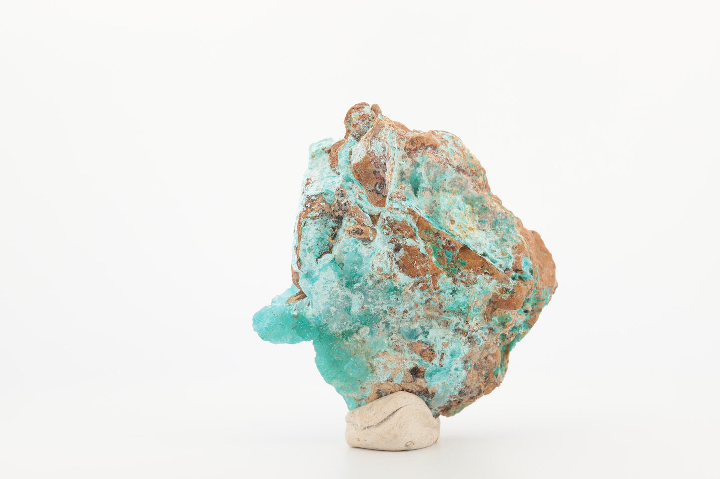 Hémimorphite naturelle du Congo – Bleu profond, Cristaux en texture brute, 81,6 g