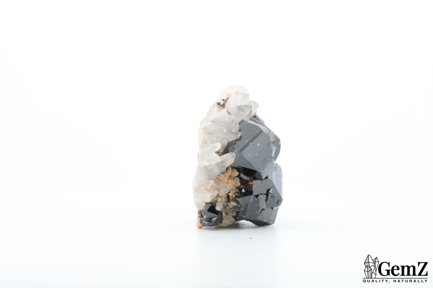 Rare ! Cassitérite brillante sur quartz – 51g !