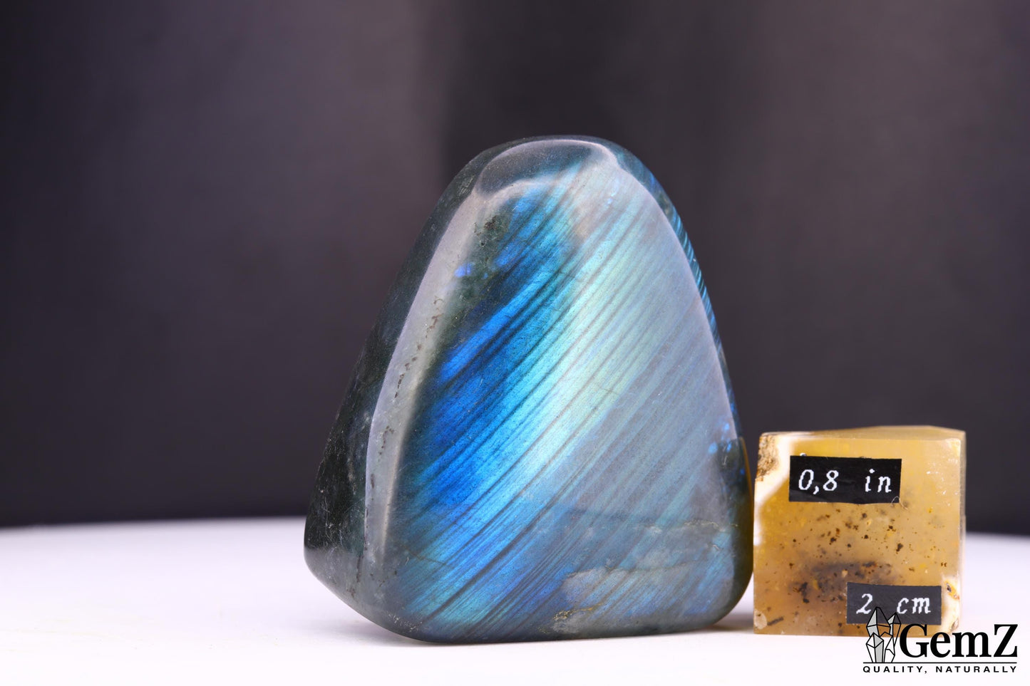 Labradorite 88g, Reflets Bleu Éclatants