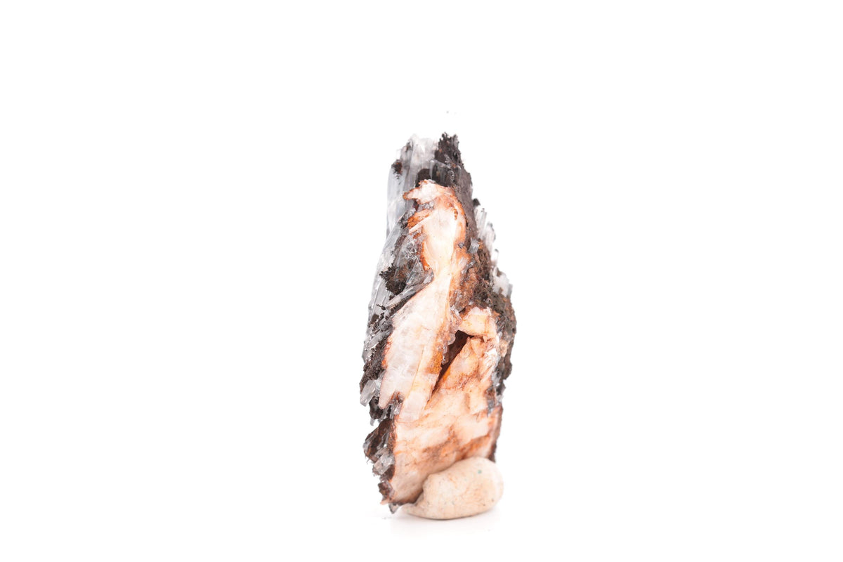 Baryte bleue sur goethite – Sidi Lhcen, Nador, Maroc – 42 g