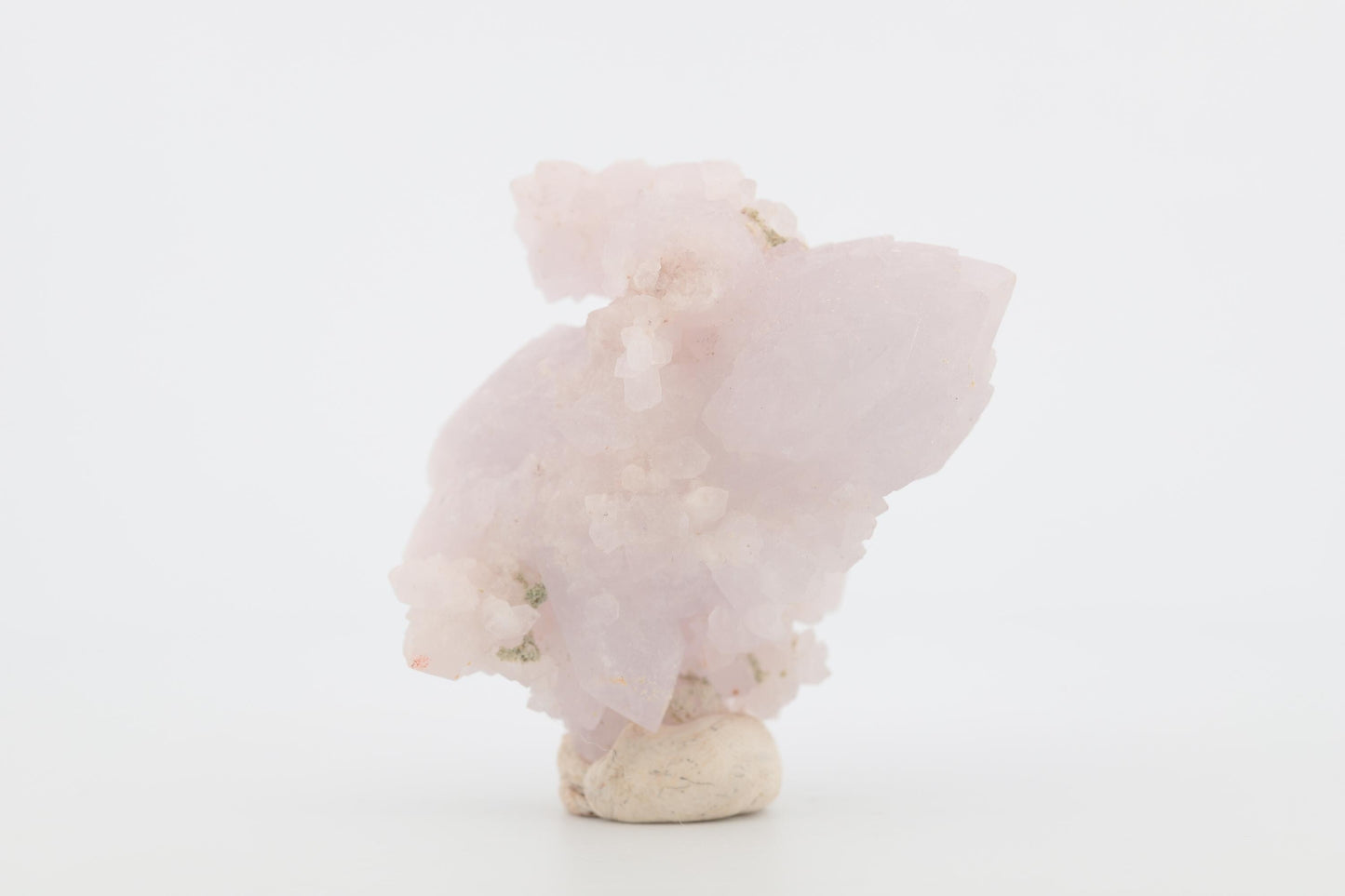 Quartz rose bi terminé rare du Maroc – Spécimen naturel de 53g