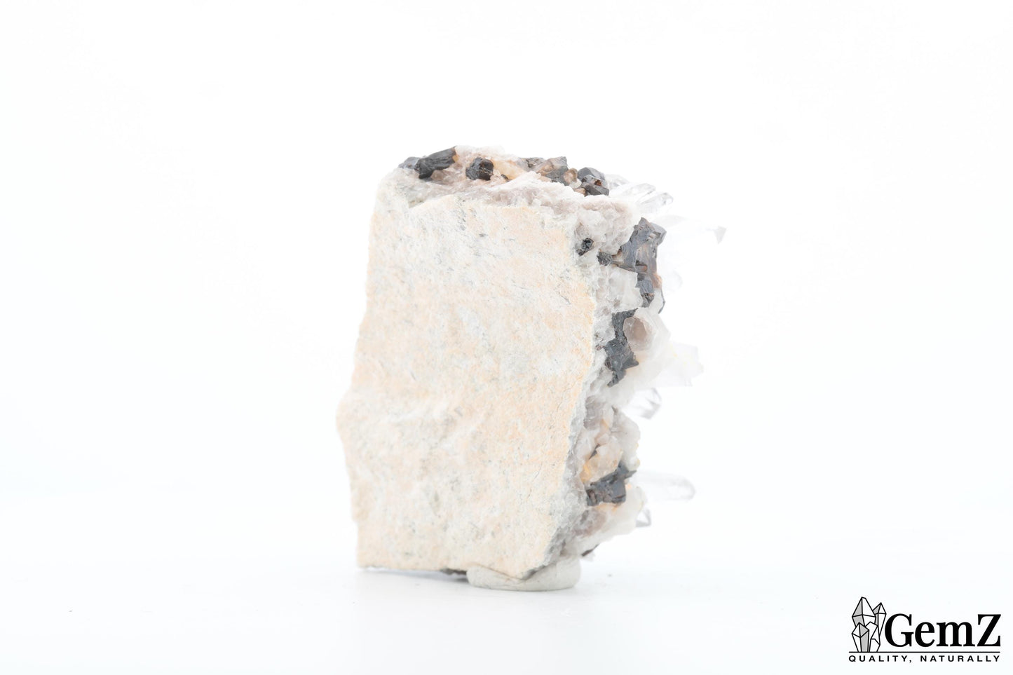 Rare Cassitérite brillante sur quartz cristallisé – 72g !