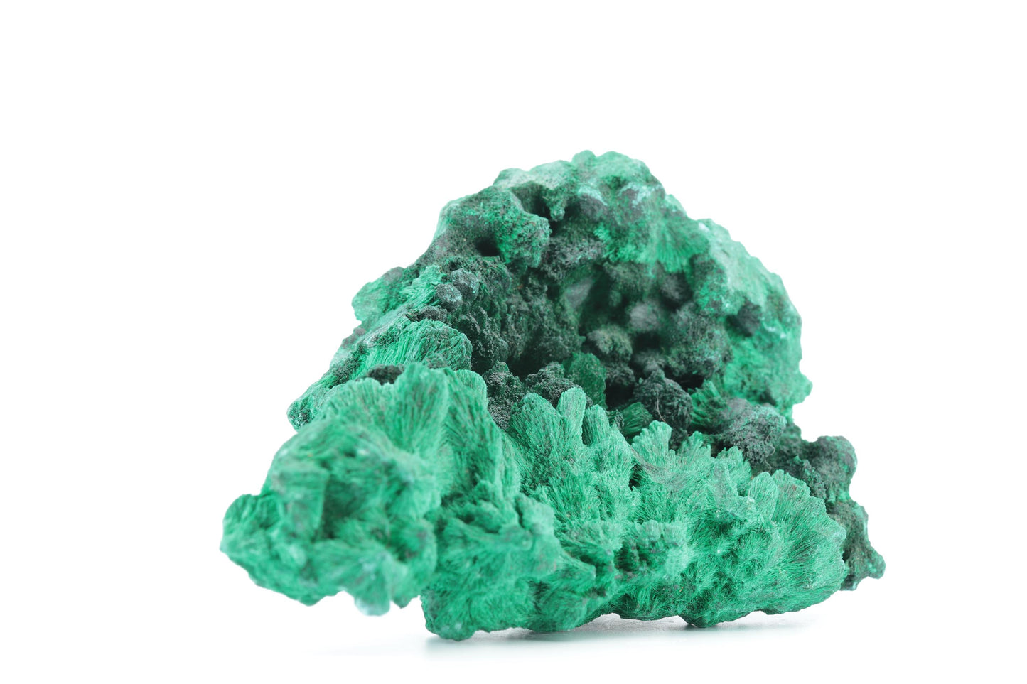 Malachite Fibreuse du Congo – Spécimen Naturel Unique de 195g