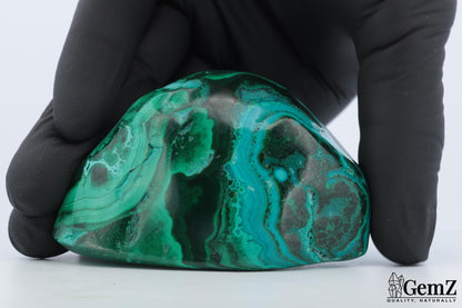 Chrysocolle-Malachite, 199g, Harmonie de Couleurs et Motifs Éblouissants