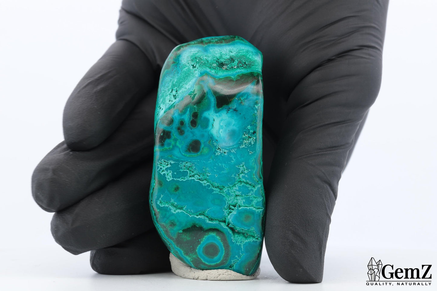 Chrysocolle-Malachite Compacte, 105g, Teintes Vives et Profondes