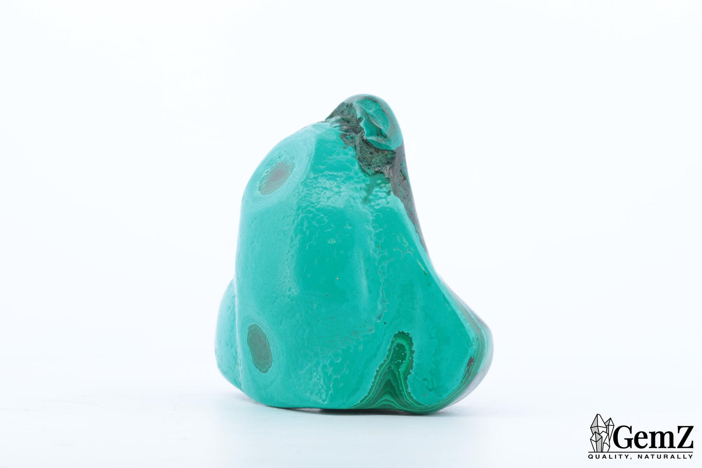 Chrysocolle-Malachite 152g, Éclat Intense et Motifs Hypnotiques