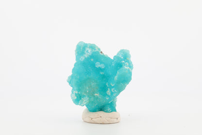 Hémimorphite naturelle du Congo – Bleu vif avec structure botryoïdale, 26 g