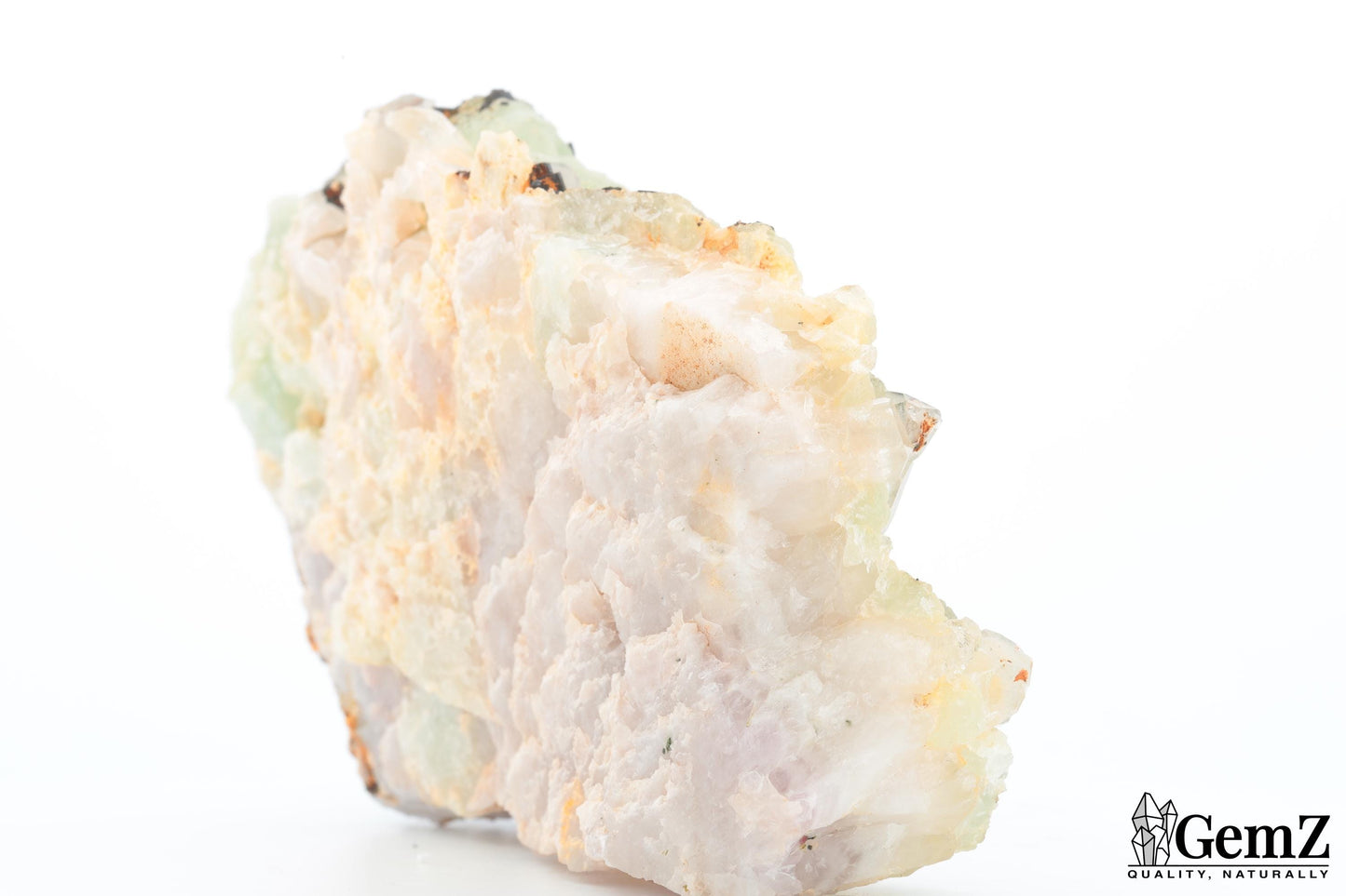Imposante babingtonite sur phrénite et quartz – 417g