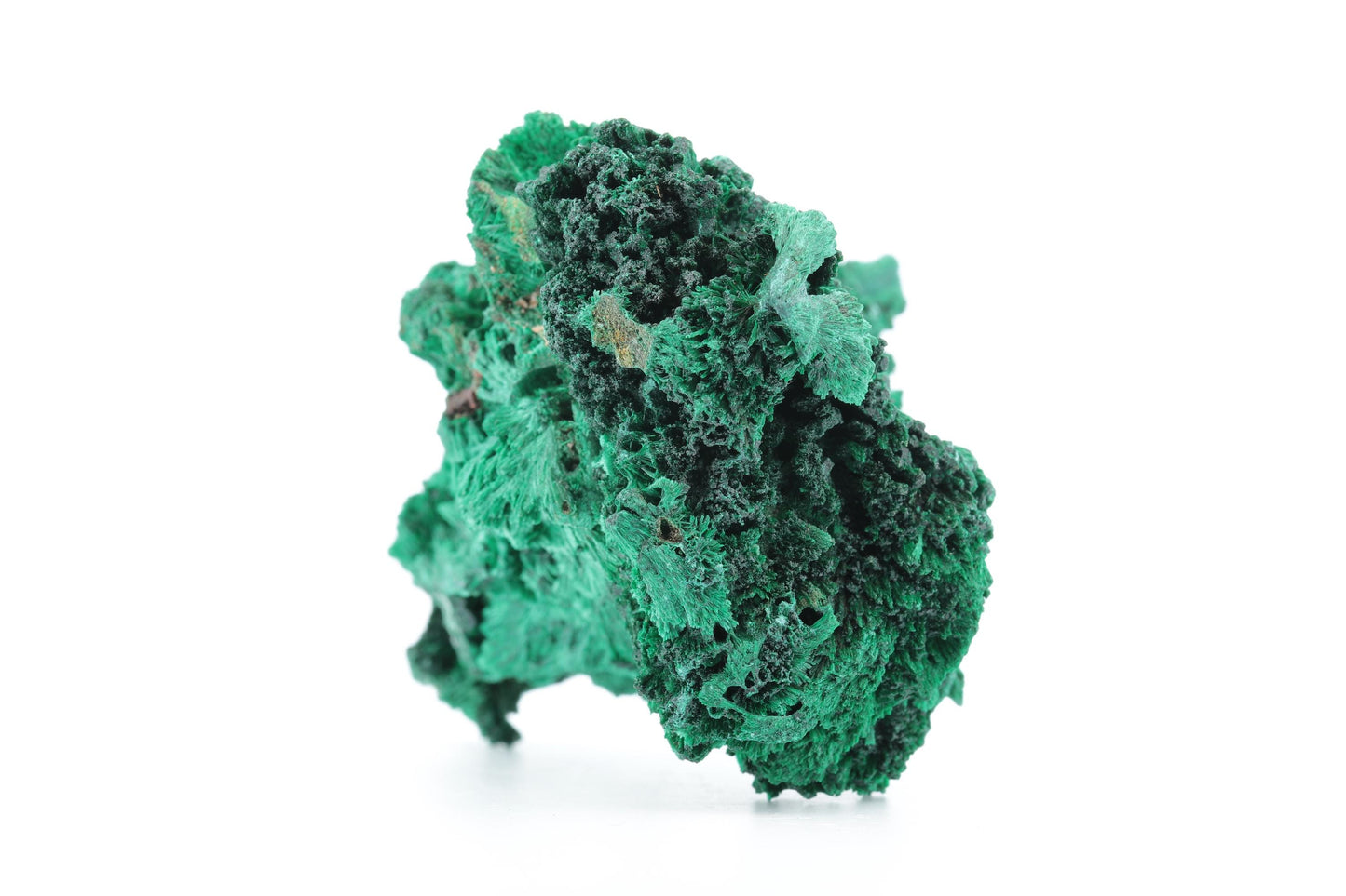 Malachite Fibreuse du Congo – Spécimen Naturel d'Exception de 140g
