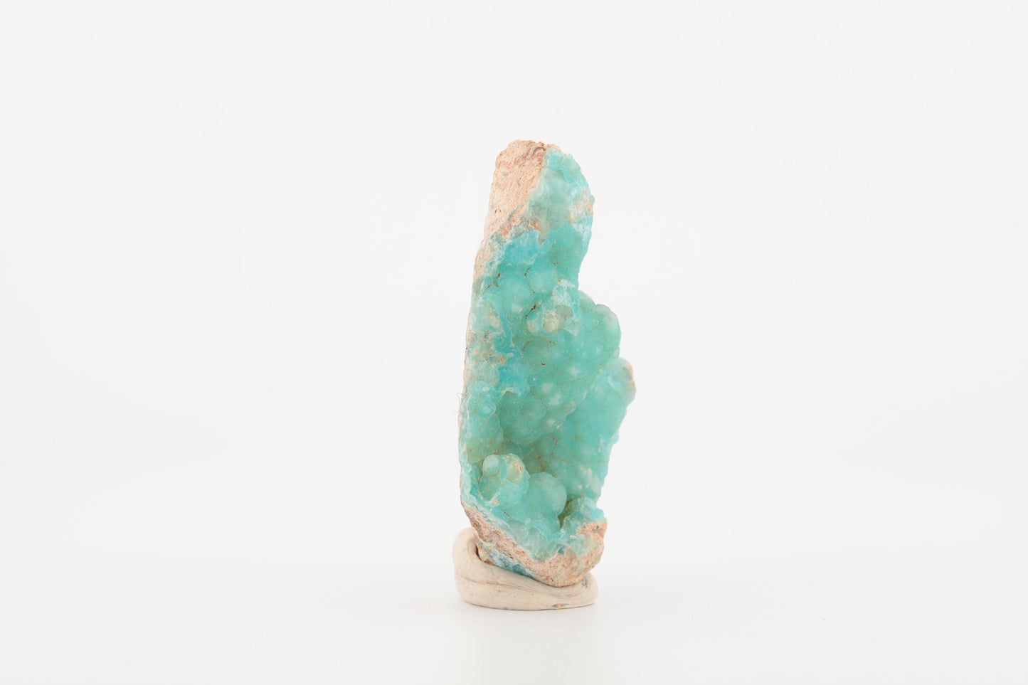 Hémimorphite naturelle du Congo – Petit spécimen bleu turquoise avec texture botryoïdale, 19 g