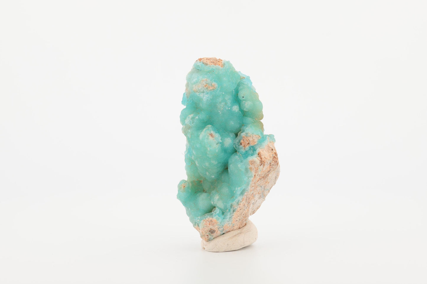 Hémimorphite naturelle du Congo – Petit spécimen bleu turquoise avec texture botryoïdale, 19 g