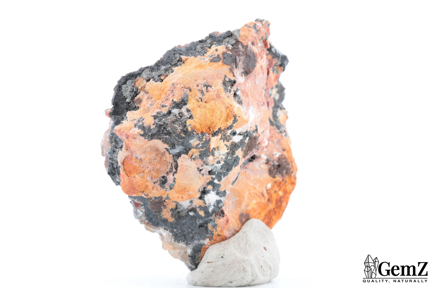 Cristal de roche & Quartz hématoïde, 134g, Maroc