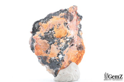 Cristal de roche & Quartz hématoïde, 134g, Maroc