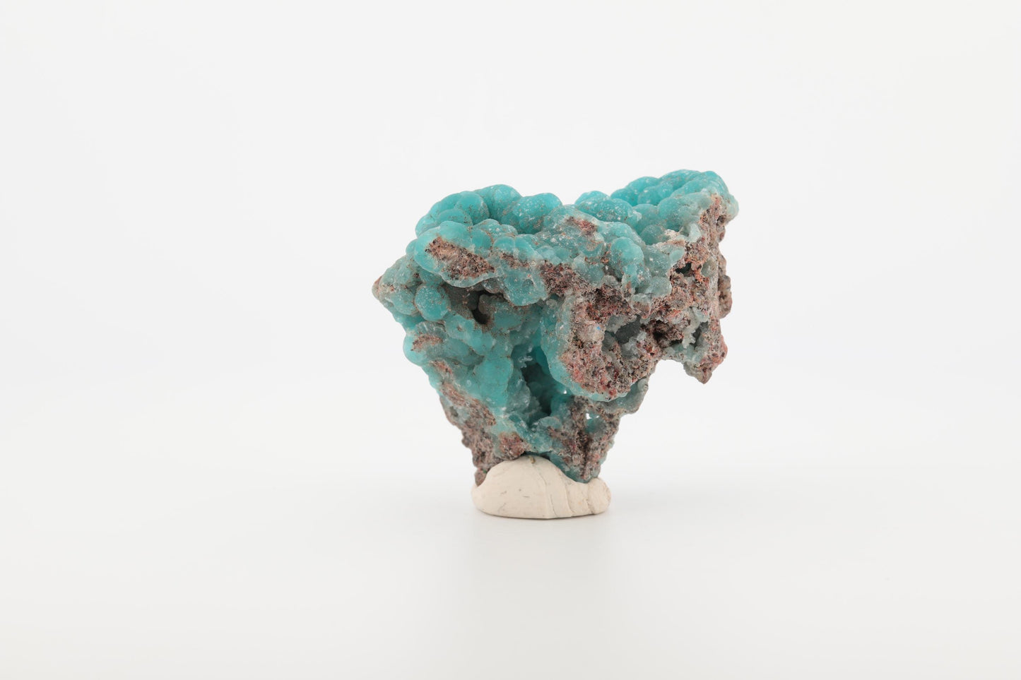 Hémimorphite naturelle du Congo – Cristaux botryoïdaux bleu turquoise, 20 g