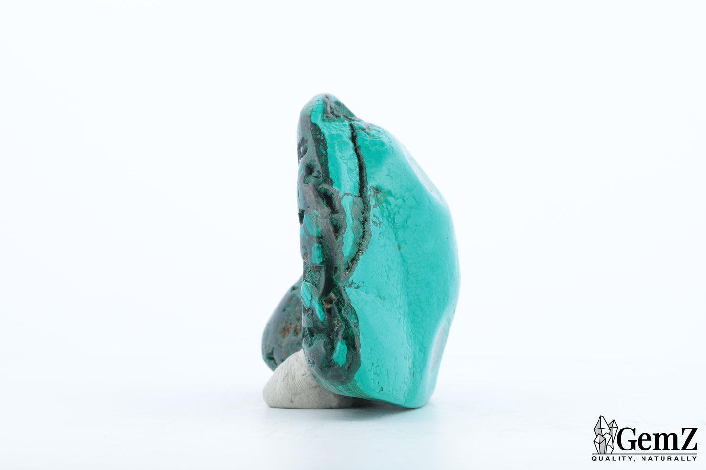 Chrysocolle-Malachite 152g, Éclat Intense et Motifs Hypnotiques