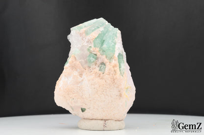 Élégante tourmaline bleue sur gangue – Skardu, Pakistan