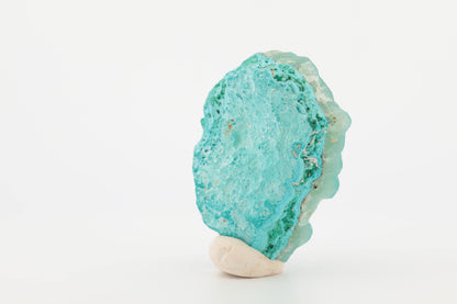 Smithsonite sur chrysocolle et malachite – Congo – 75 g