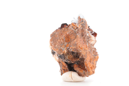 Baryte bleue sur goethite – Sidi Lhcen, Nador, Maroc – 74 g