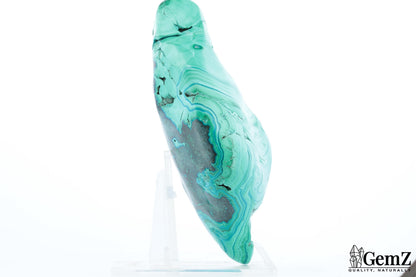 Chrysocolle-malachite polie, grande pièce – Congo RDC – 425 g