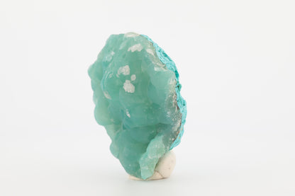 Superbe Smithsonite sur Chrysocolle et Malachite - Congo, 75g