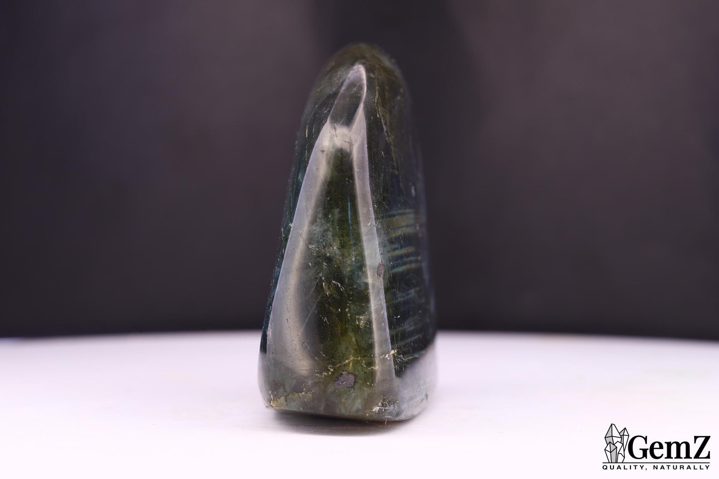 Labradorite 93g, Reflets Or et Bleu Profond