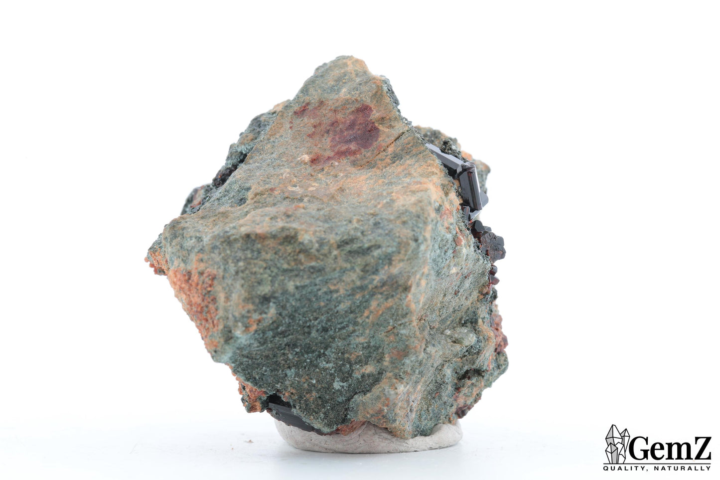 Vésuvianite sur matrice, 95g, Bellecombe, Italie