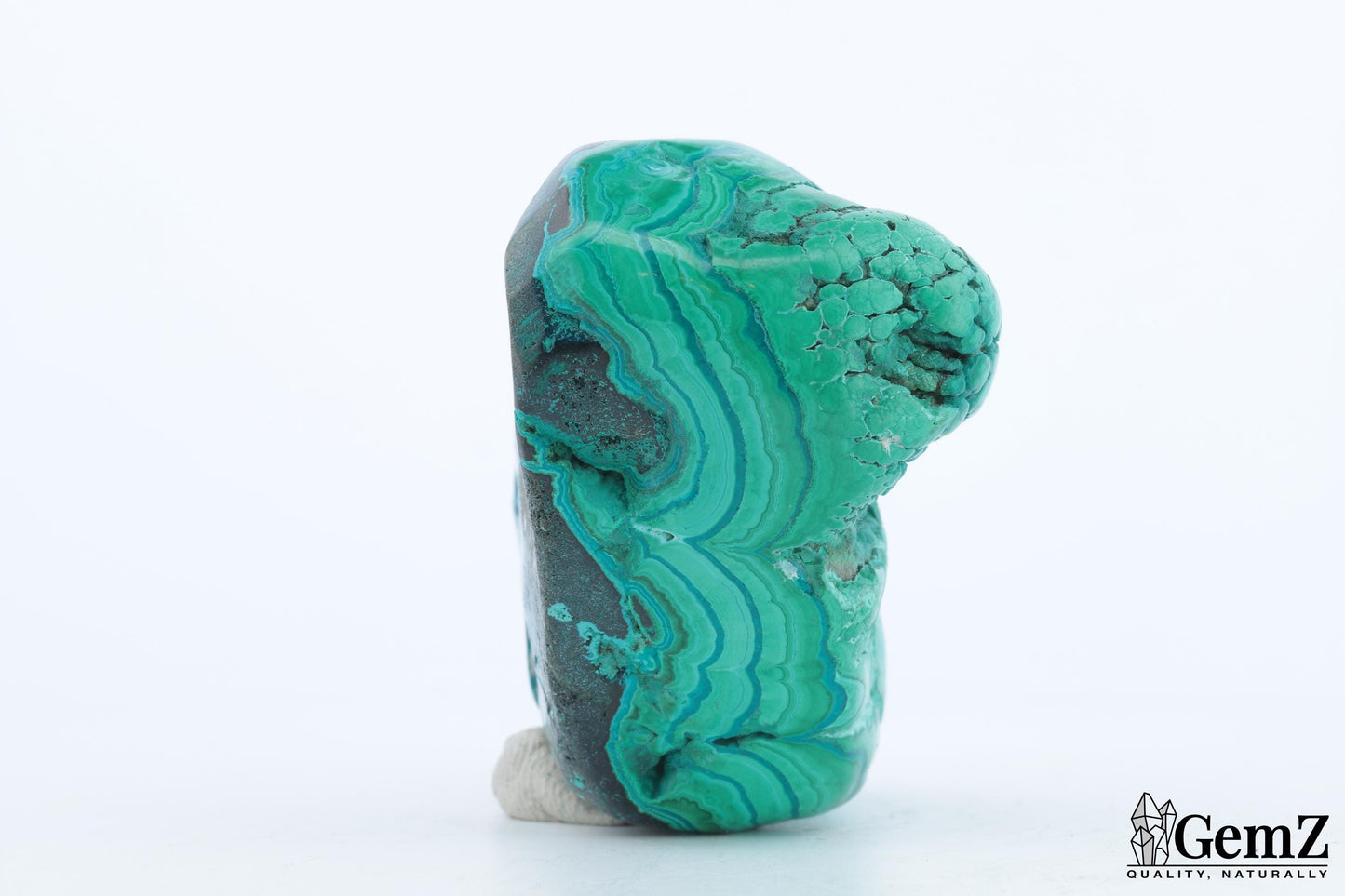 Chrysocolle-Malachite Brute, 116g, Motifs Fossilisés et Couleurs Vibrantes