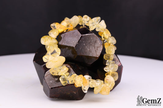 Bracelet Chips Citrine Chauffée