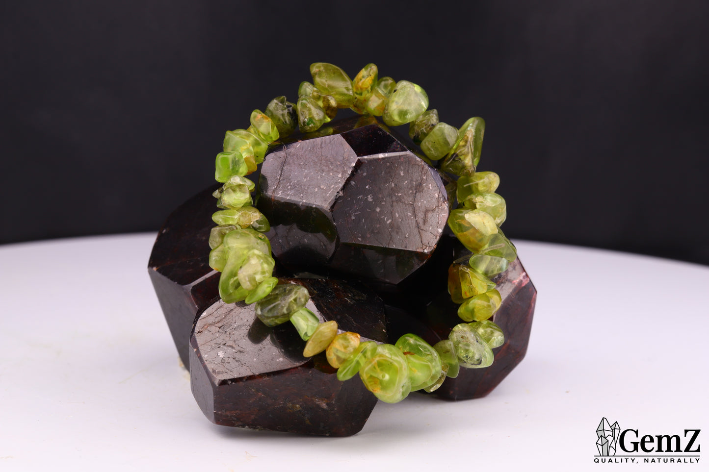 Bracelet Chips Péridot