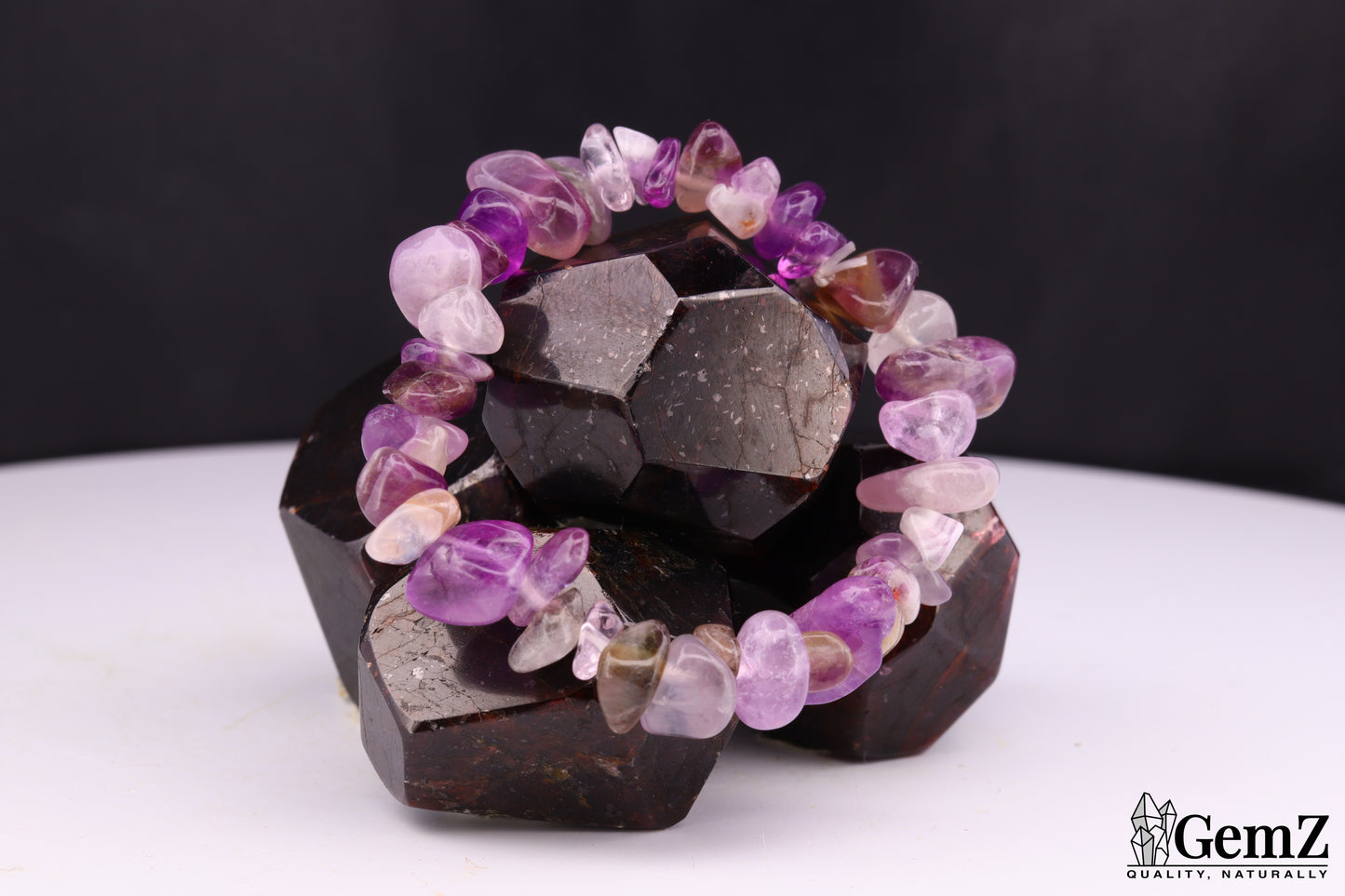 Bracelet Chips Améthyste