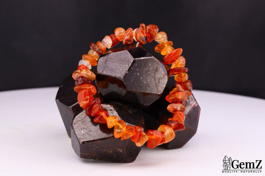 Bracelet Chips Cornaline