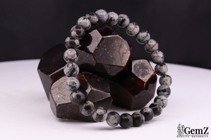 Bracelet Obsidienne Neige Protection
