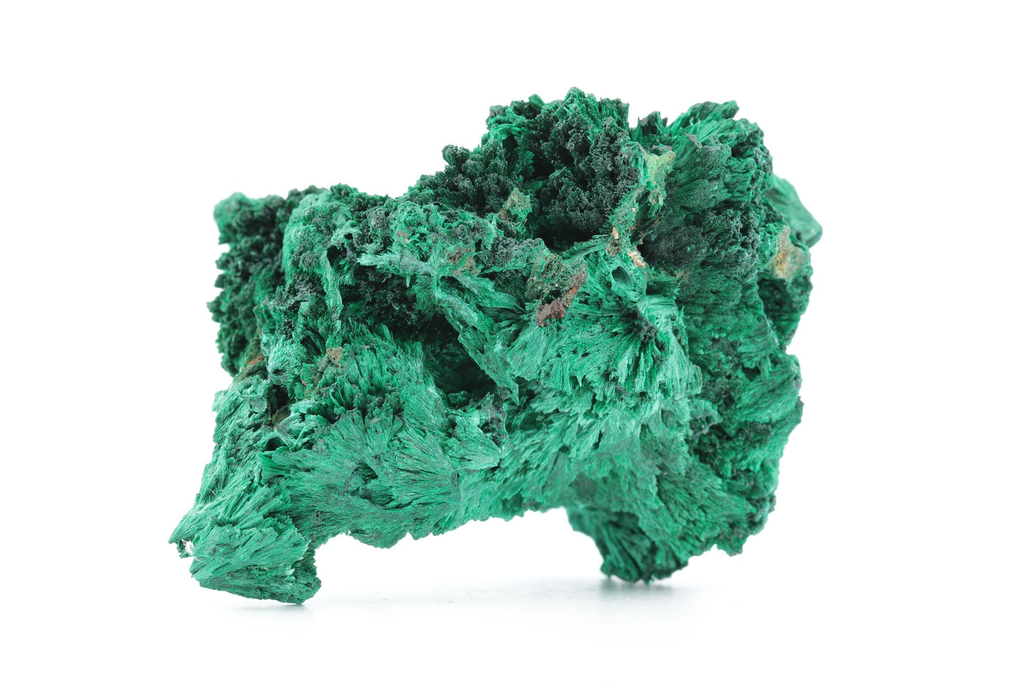 Malachite Fibreuse du Congo – Spécimen Naturel d'Exception de 140g