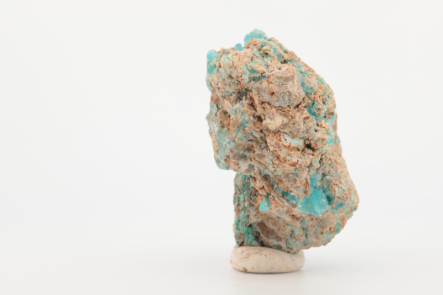 Hémimorphite naturelle du Congo – Bleu vibrante, Cristaux en formation, 71,8 g