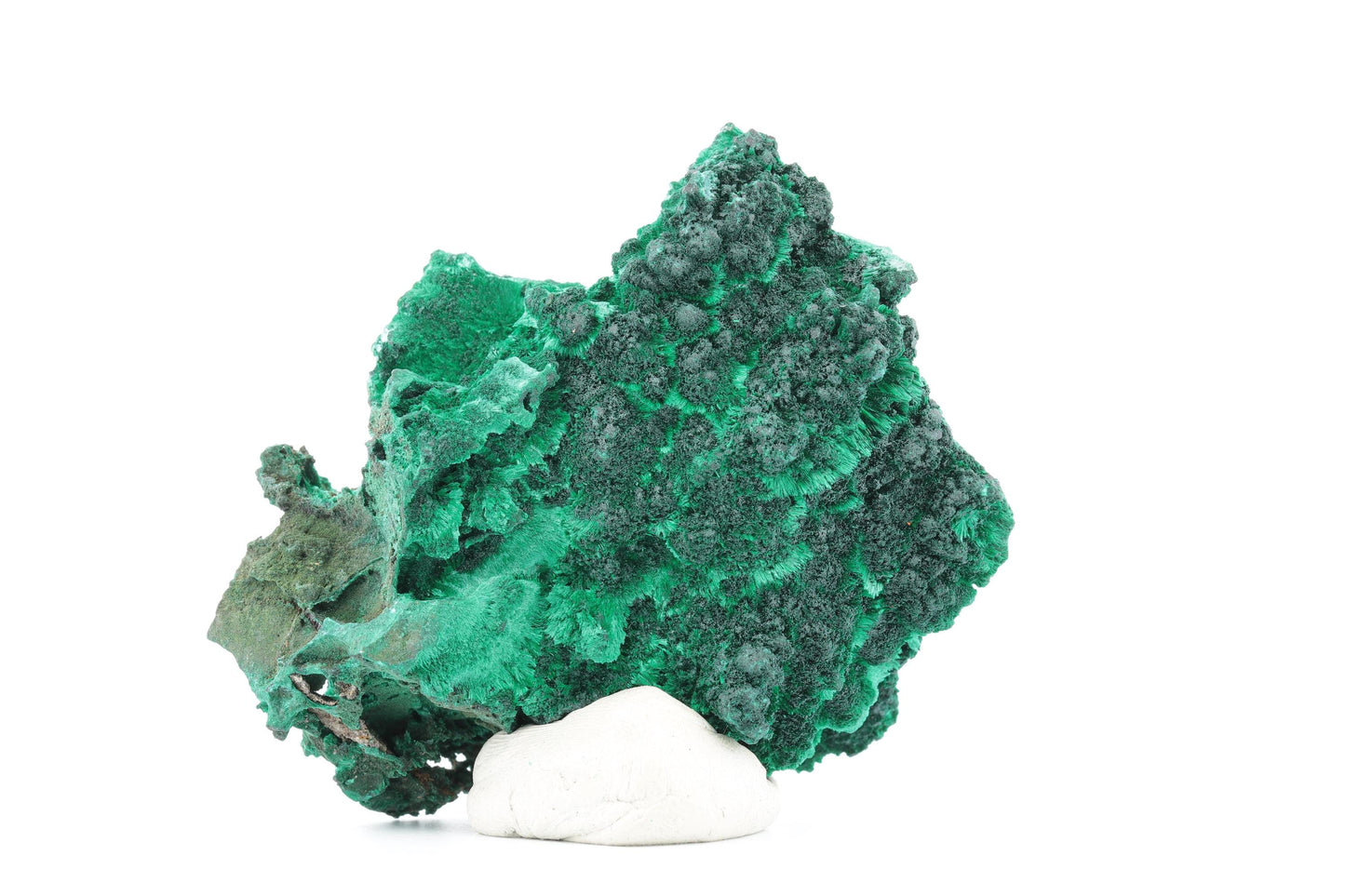 Malachite fibreuse naturelle - 202g - Congo - Spécimen unique de collection