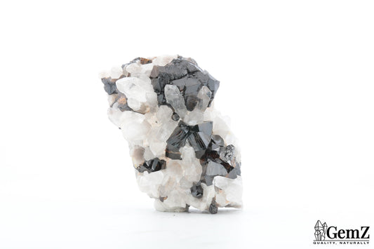 Rare Cassitérite brillante sur quartz cristallisé – 72g !