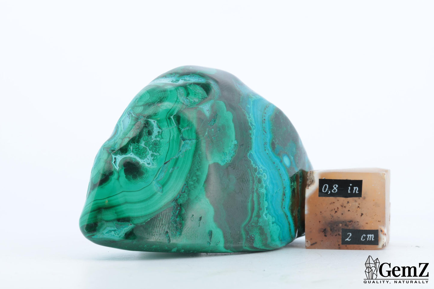 Chrysocolle-Malachite, 199g, Harmonie de Couleurs et Motifs Éblouissants