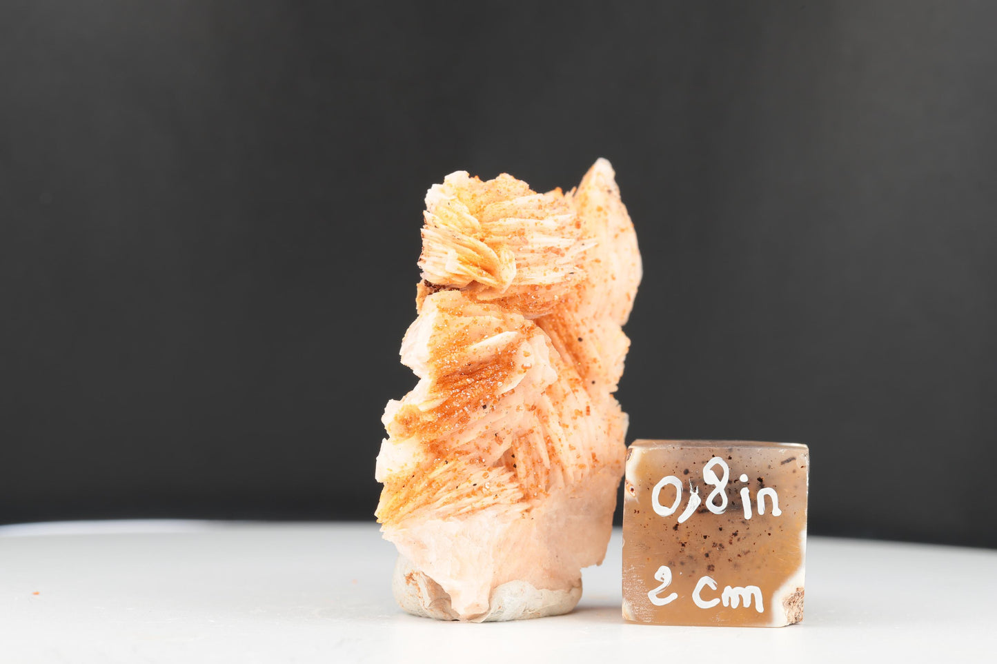 Vanadinite Sur Baryte – Mibladen, Maroc