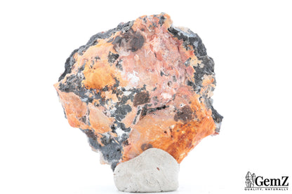 Cristal de roche & Quartz hématoïde, 134g, Maroc